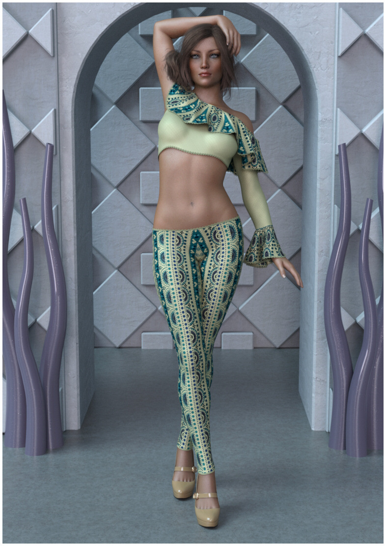 dForce - Lucia Outfit for G8F and G8.1F | Daz 3D