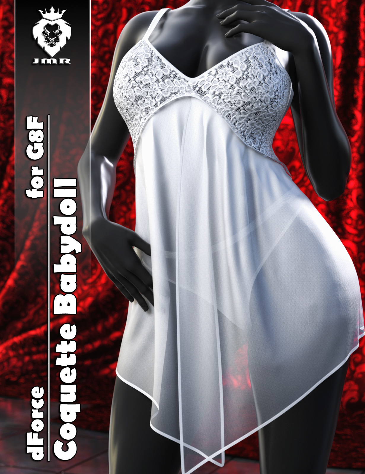JMR dForce Coquette Babydoll for G8F by: JaMaRe, 3D Models by Daz 3D