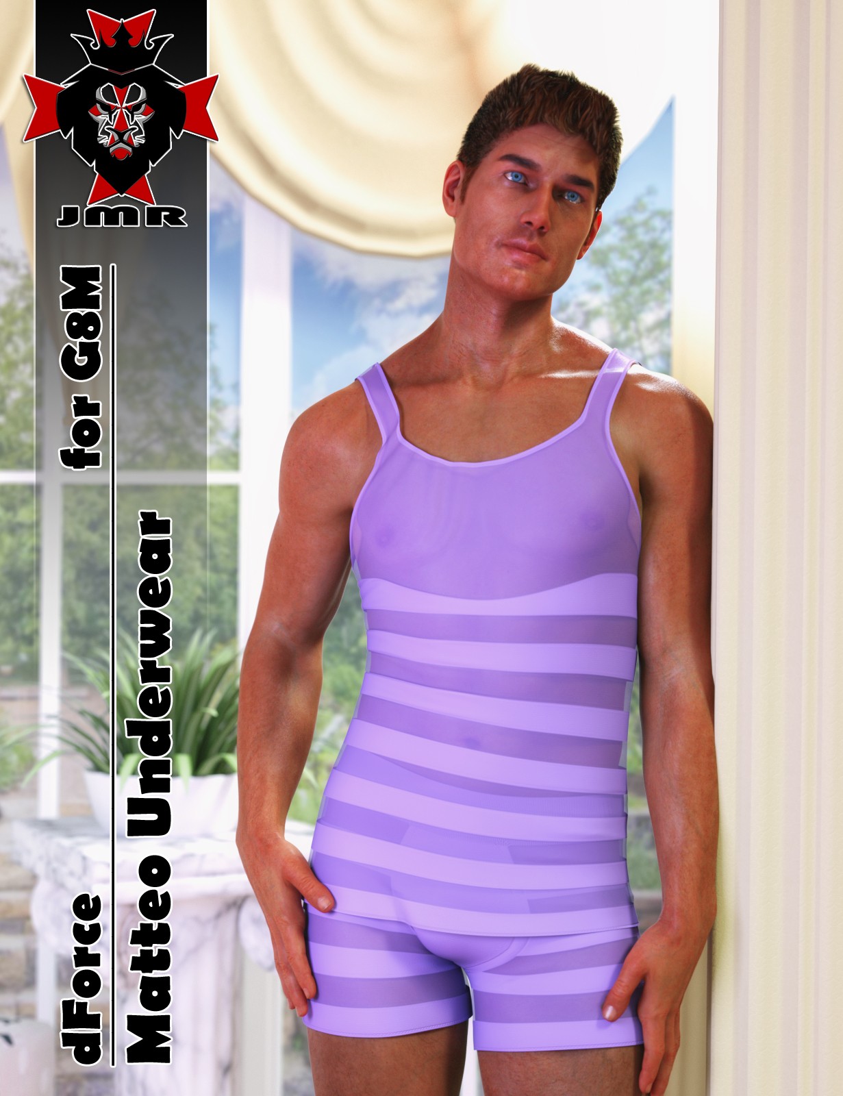 JMR dForce Matteo Underwear for G8M by: JaMaRe, 3D Models by Daz 3D