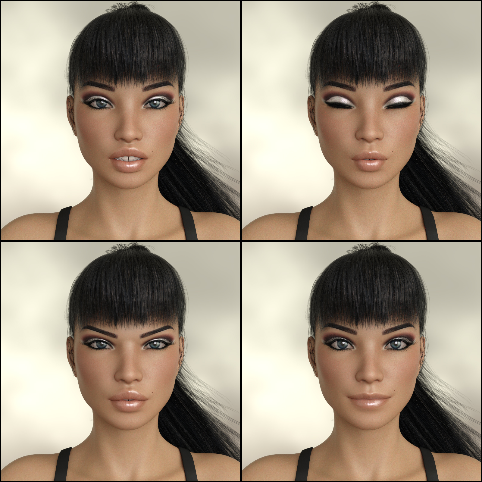 Lovely Expressions G8F by: valkyrie, 3D Models by Daz 3D