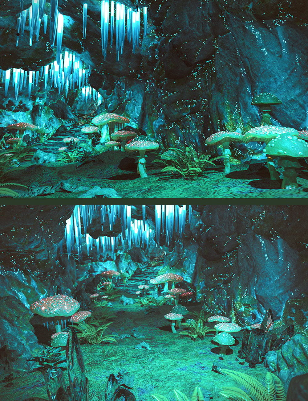 Fantasy Mushroom Cave by: Polish, 3D Models by Daz 3D