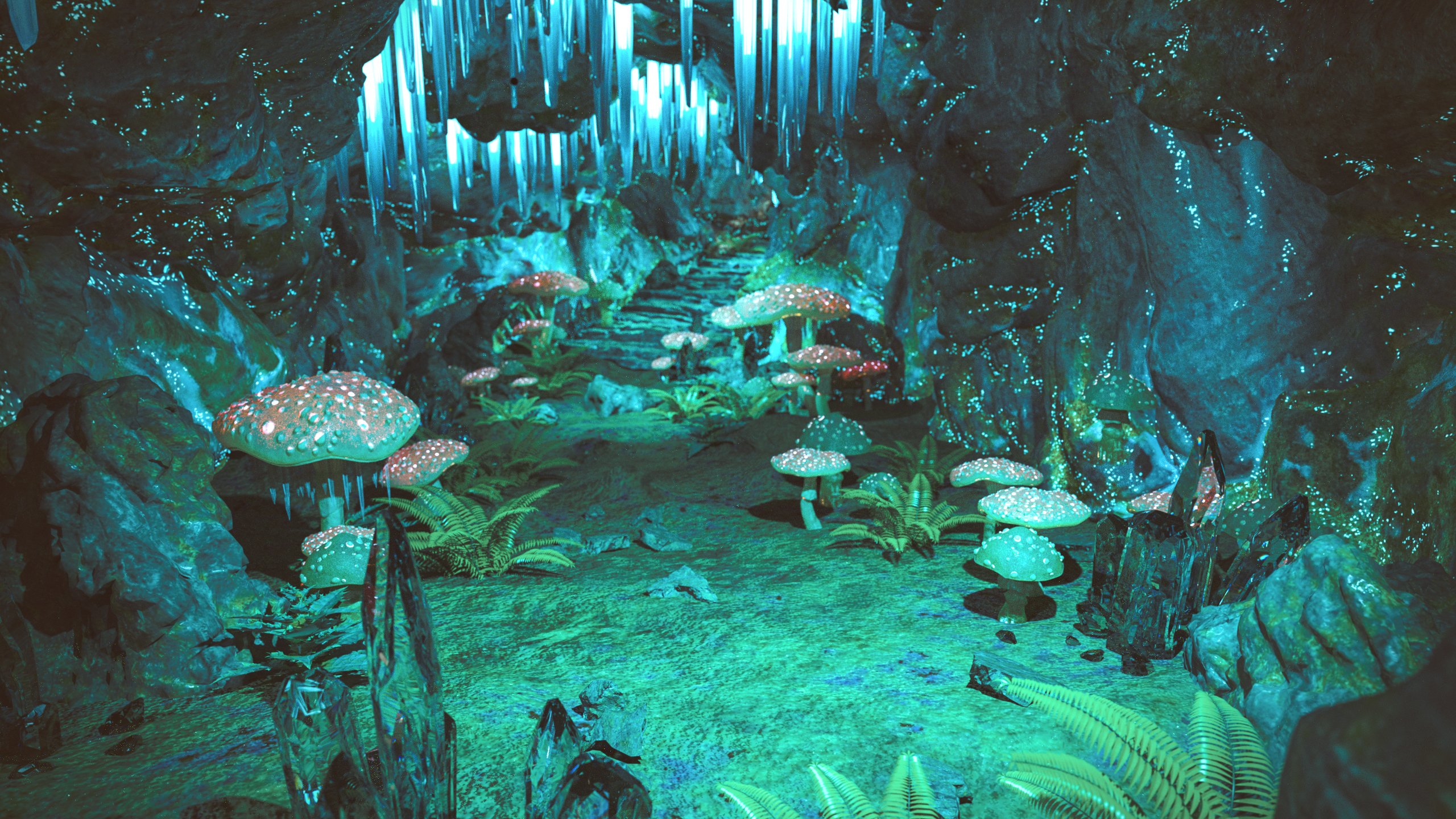 Fantasy Mushroom Cave | Daz 3D