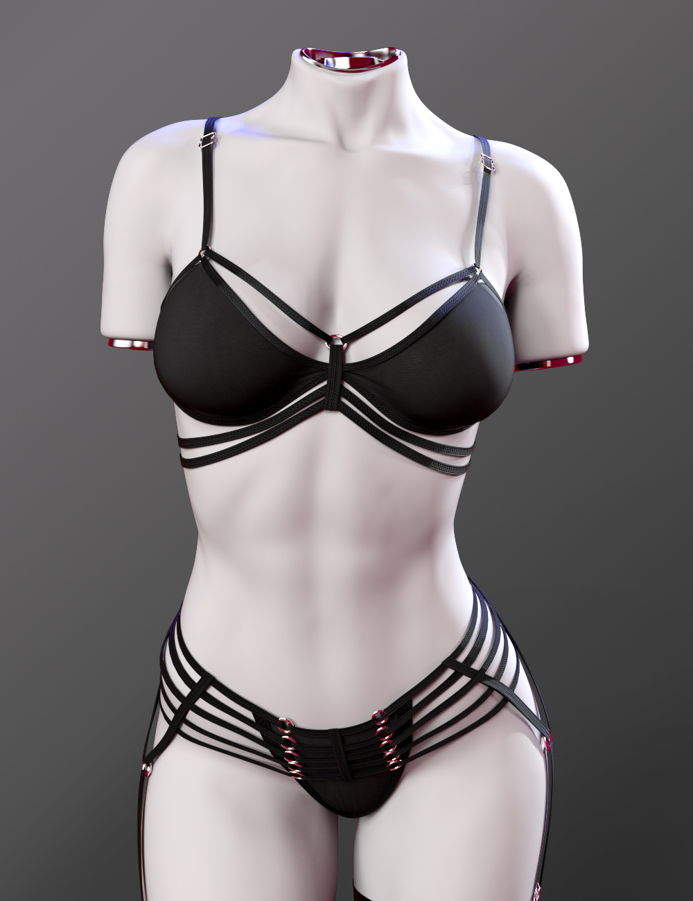 X-Fashion Femme Finesse Lingerie for Genesis 9 by: xtrart-3d, 3D Models by Daz 3D