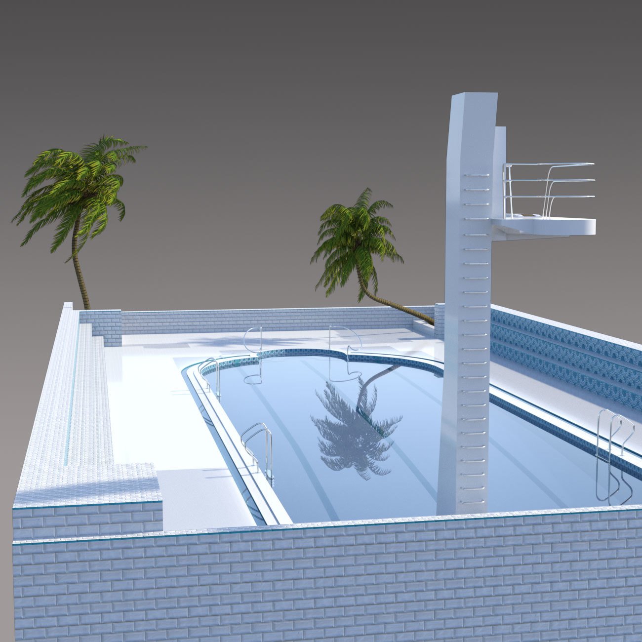 Art Deco Pool | Daz 3D