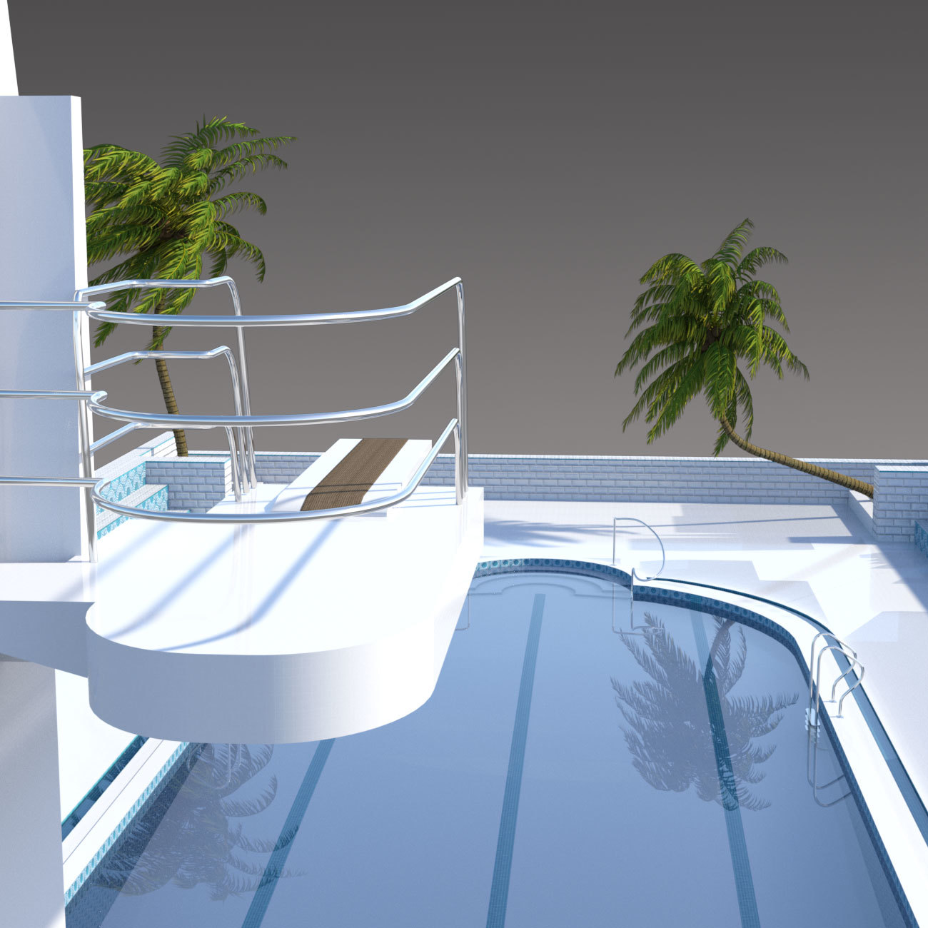 Art Deco Pool | Daz 3D