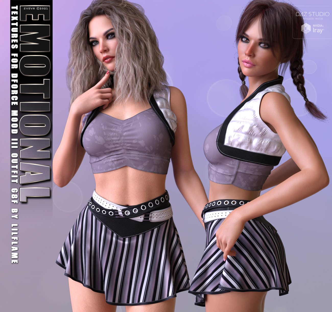 Emotional Textures For Dforce Mood Iii Outfit G8f Daz 3d