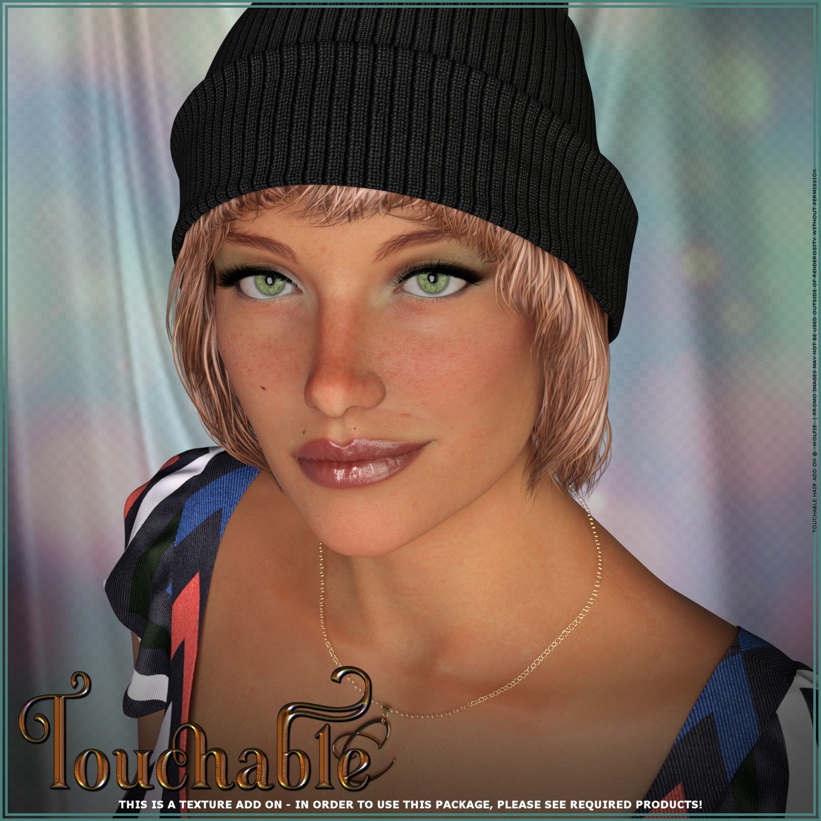 Touchable Cutie Winter Hat by: ~Wolfie~, 3D Models by Daz 3D