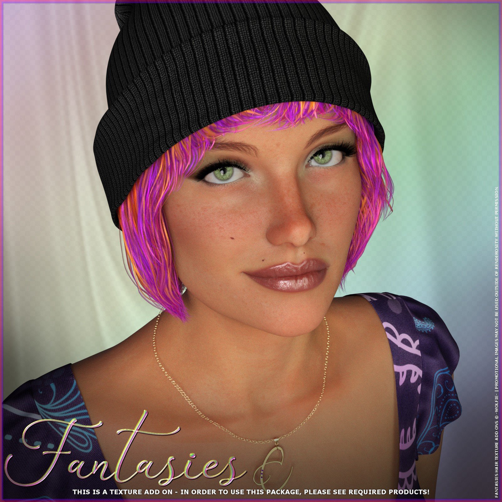 Fantasies Cutie Winter Hat by: ~Wolfie~, 3D Models by Daz 3D