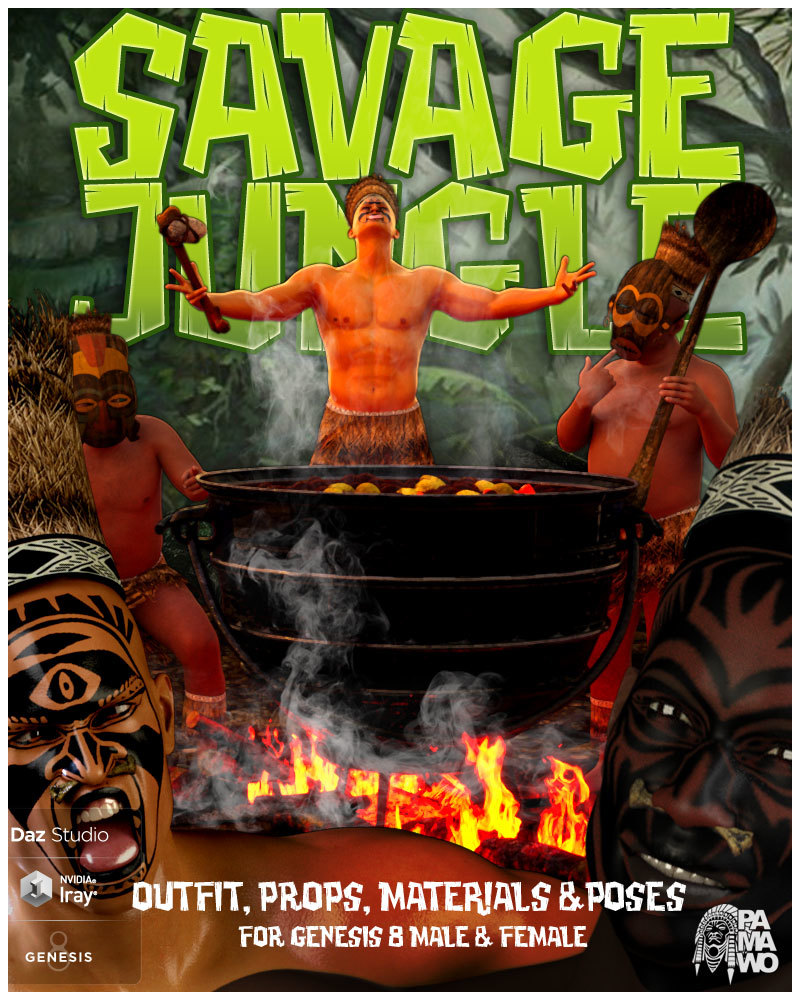 Savage Jungle DS by: PAMAWO, 3D Models by Daz 3D