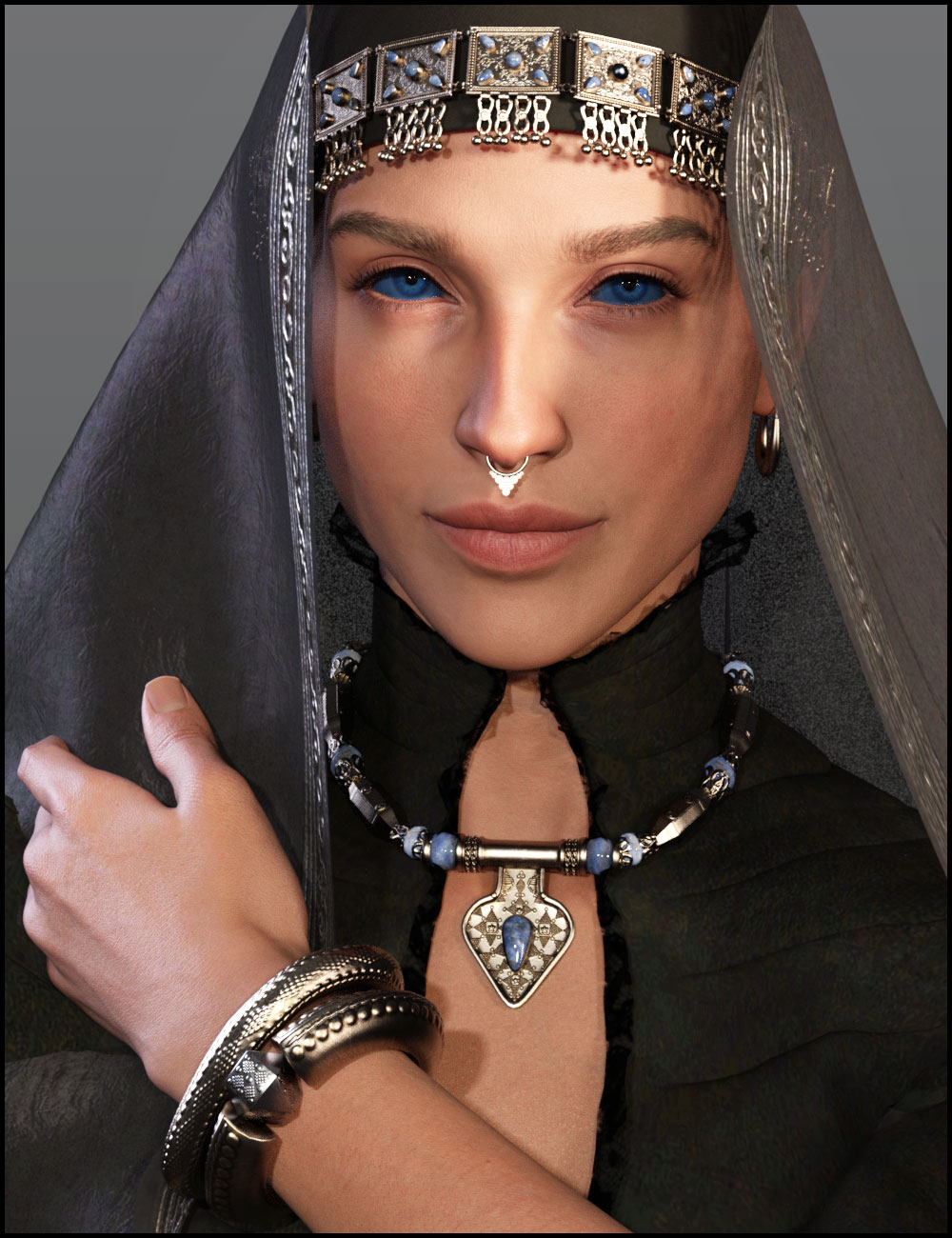Desert Witch Jewelry Trove Set 1 for Genesis 9 by: Arien, 3D Models by Daz 3D