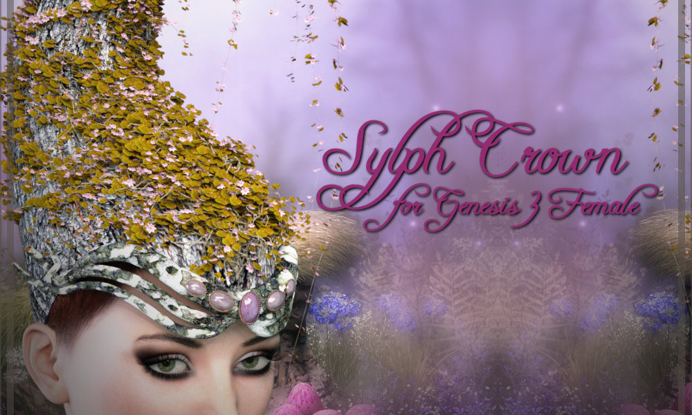 Sylph Crown G3F by: ~Wolfie~, 3D Models by Daz 3D