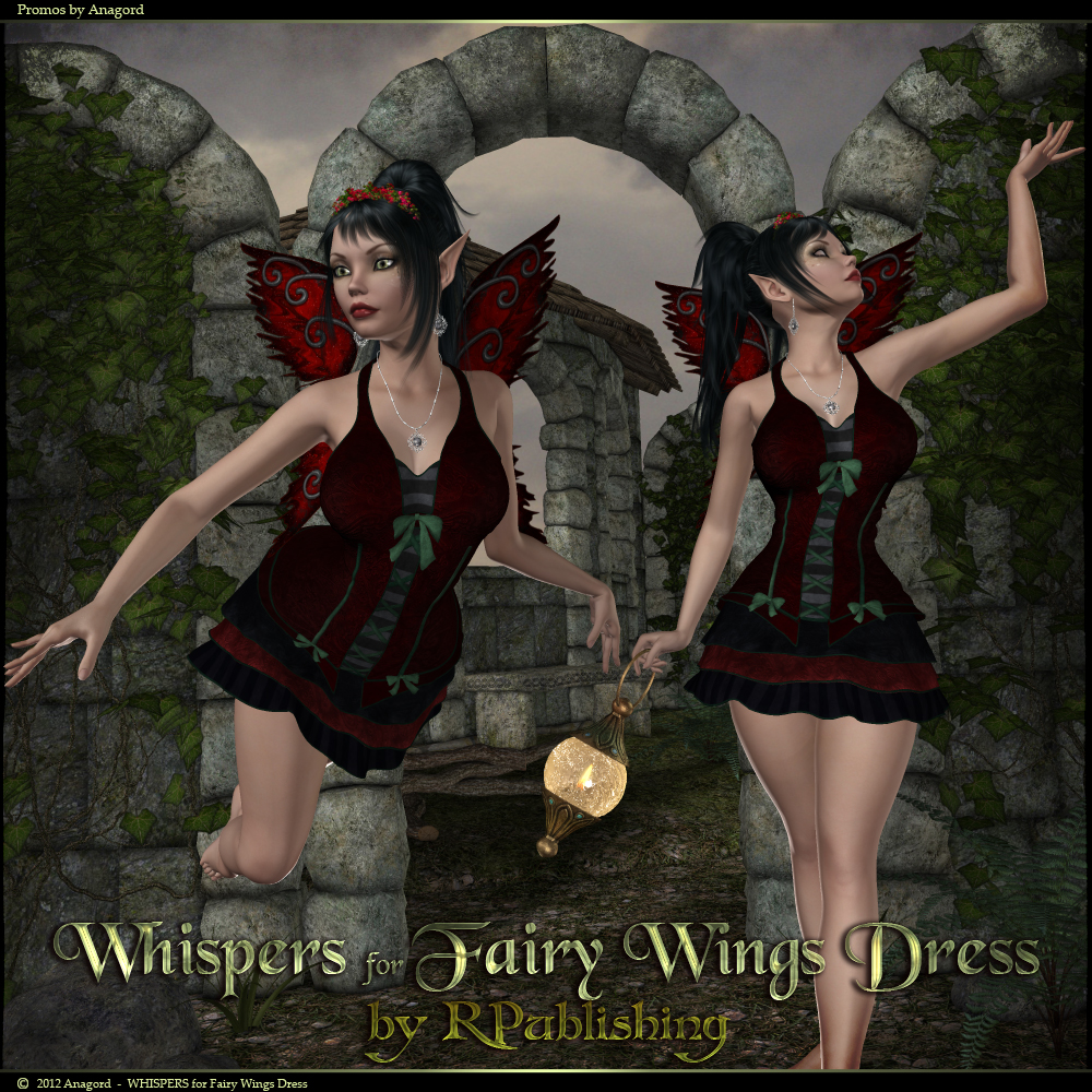 WHISPERS for Fairy Wings Dress | Daz 3D