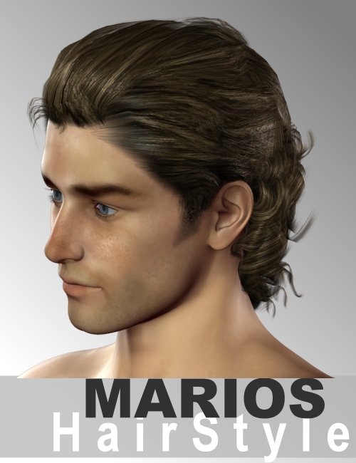 Marios Hair by: Neftis3D, 3D Models by Daz 3D