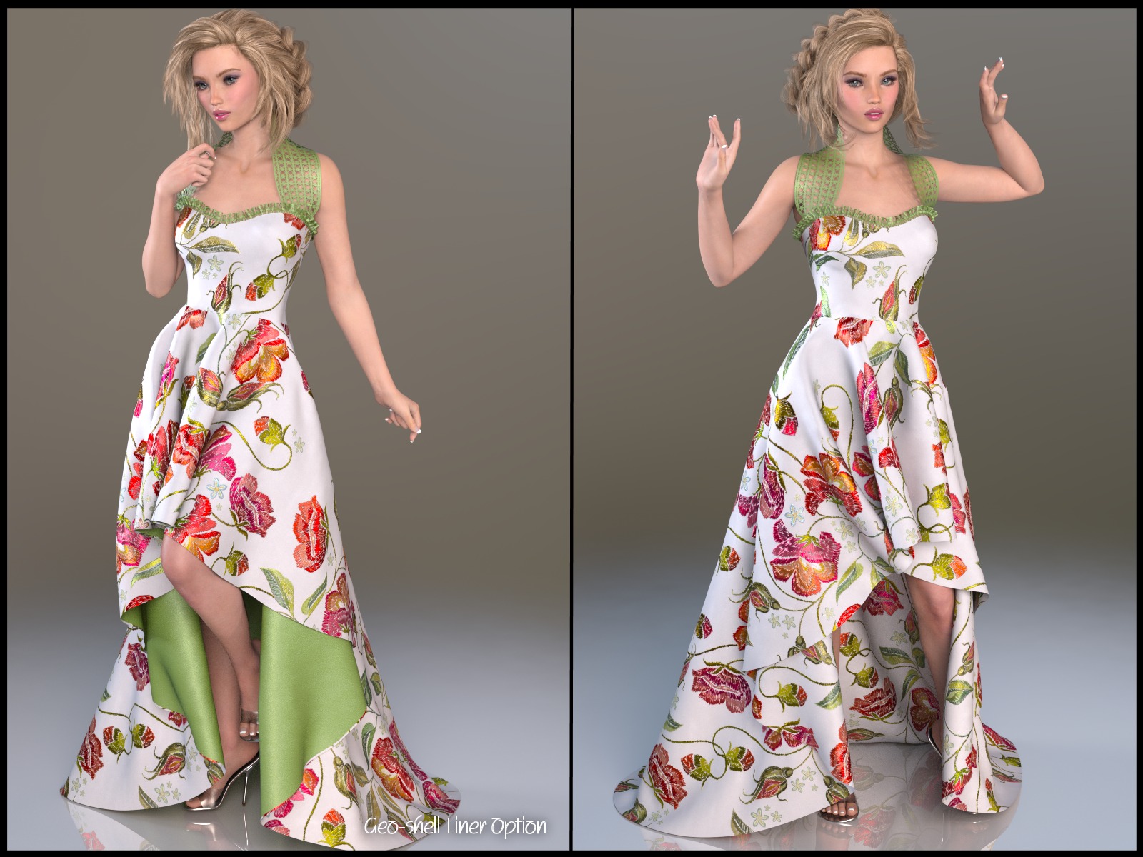 7th Ave: dForce - Train Dress for G8F by: 3-D Arena, 3D Models by Daz 3D