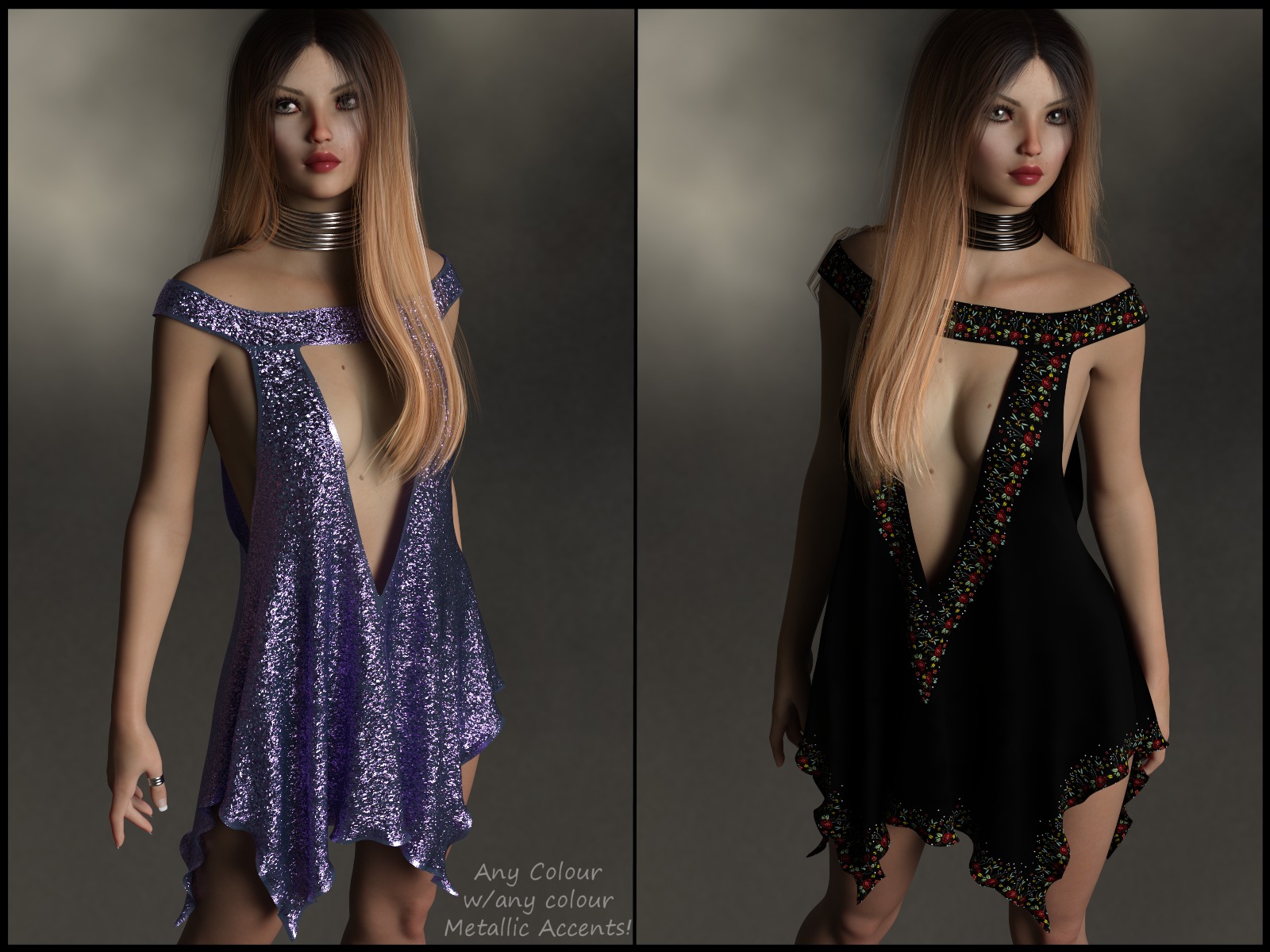 7th Ave: dForce - Little Number Dress for G8F by: 3-D Arena, 3D Models by Daz 3D