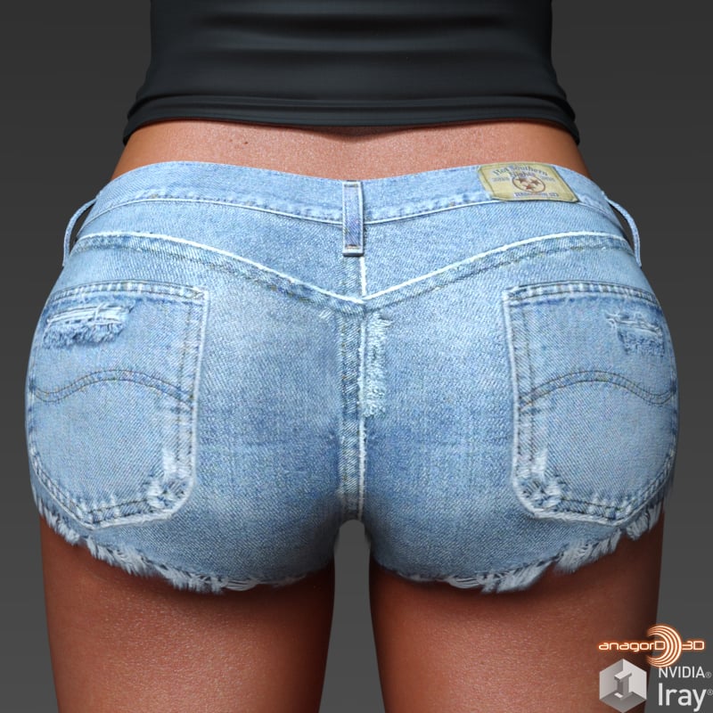 Glutes Morphs for G3F Vol 1 by: Anagord, 3D Models by Daz 3D
