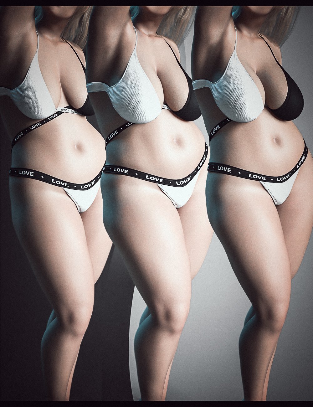 Twizted Curvy Models for Genesis 9 by: TwiztedMetal, 3D Models by Daz 3D