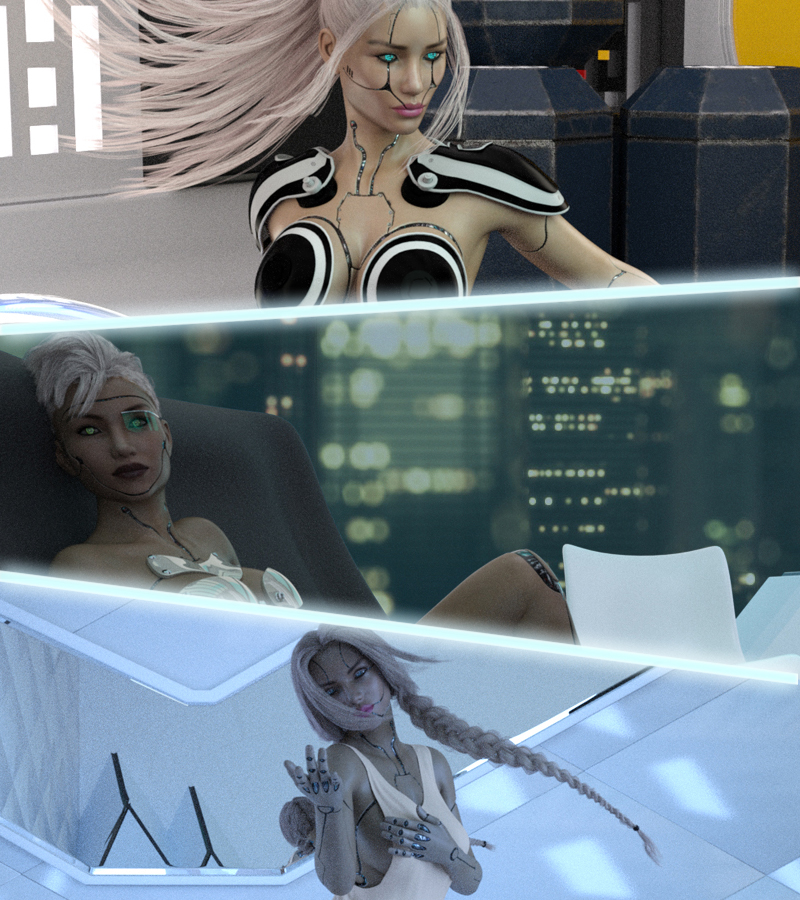 SciFi Babes - Head and Body Morphs for G3F by: Anagord, 3D Models by Daz 3D