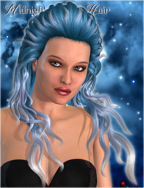 Midnight Queen Hair Midnight Queen Hair by: Valea, 3D Models by Daz 3D