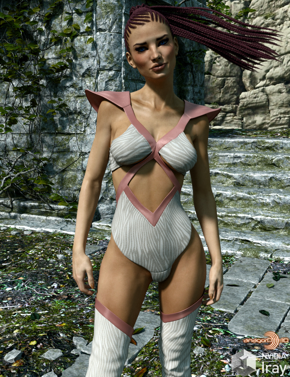 HEROINE - Kerry Outfit for Genesis 3 Females by: Anagord, 3D Models by Daz 3D