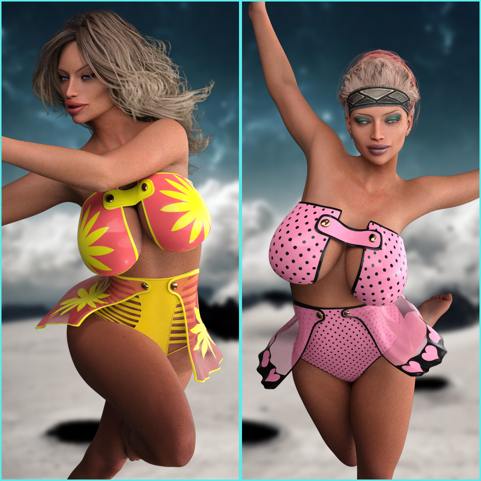LUST - Minx Outfit for Genesis 3 Female(s) by: Anagord, 3D Models by Daz 3D