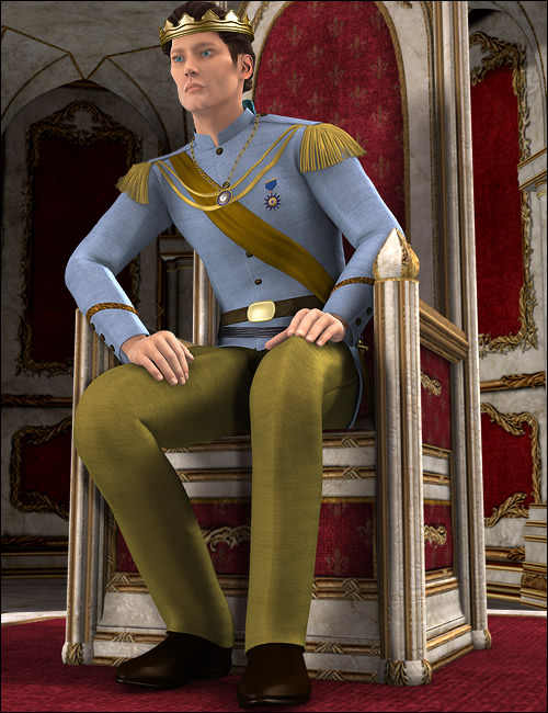Fairytale Prince for M4 and H4 by: Ravenhair, 3D Models by Daz 3D