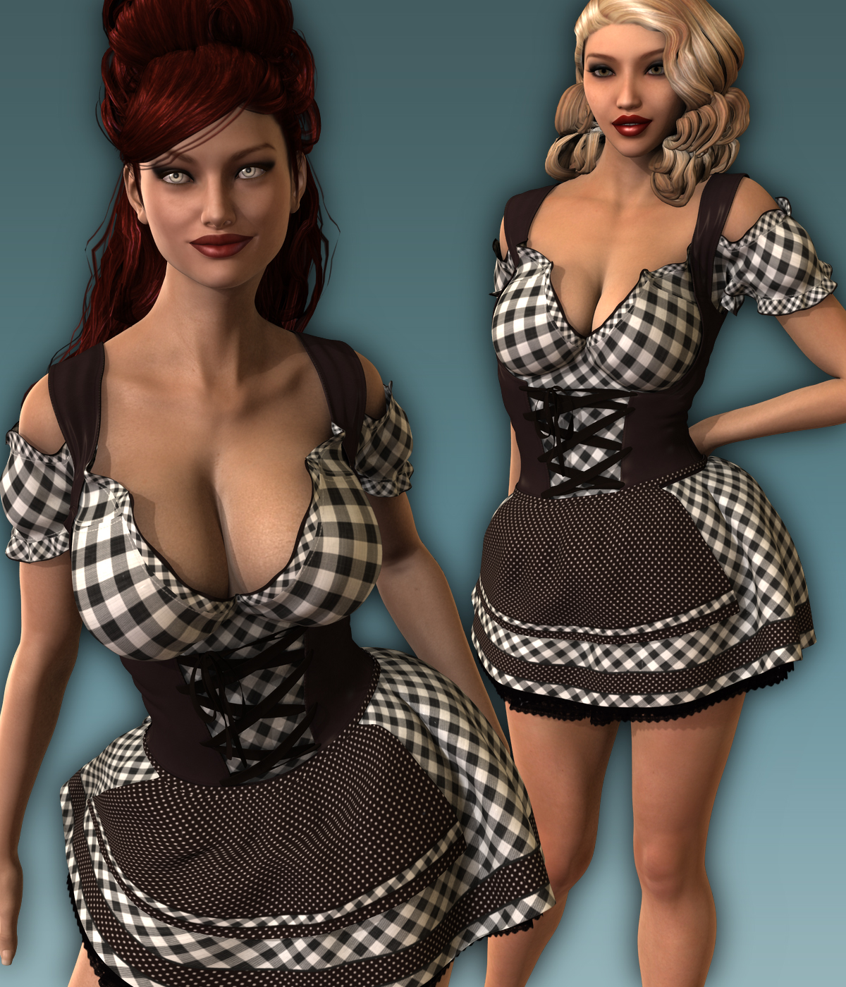 VERSUS - The Dirndl 2015 for Genesis 3 Female(s) by: Anagord, 3D Models by Daz 3D