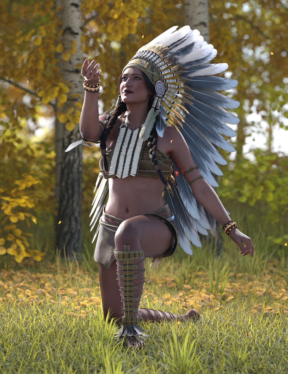 Native Spirit Poses for Cheyenne 9 by: Ensary, 3D Models by Daz 3D