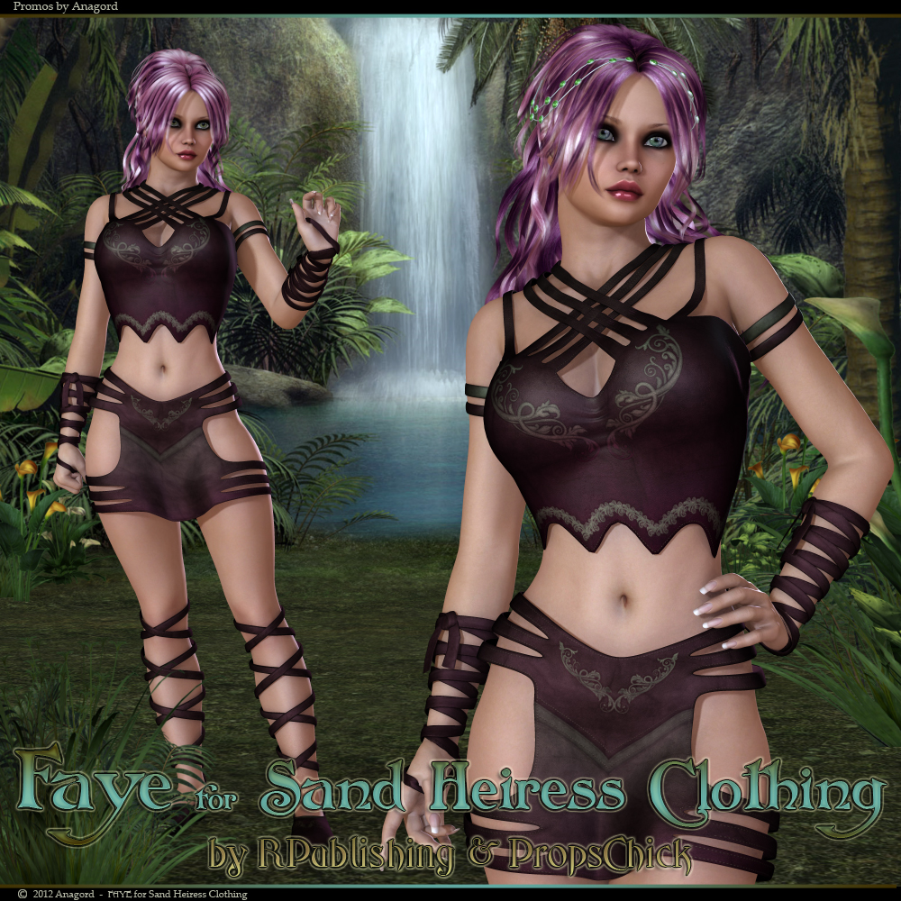 FAYE for Sand Heiress Clothing by: Anagord, 3D Models by Daz 3D