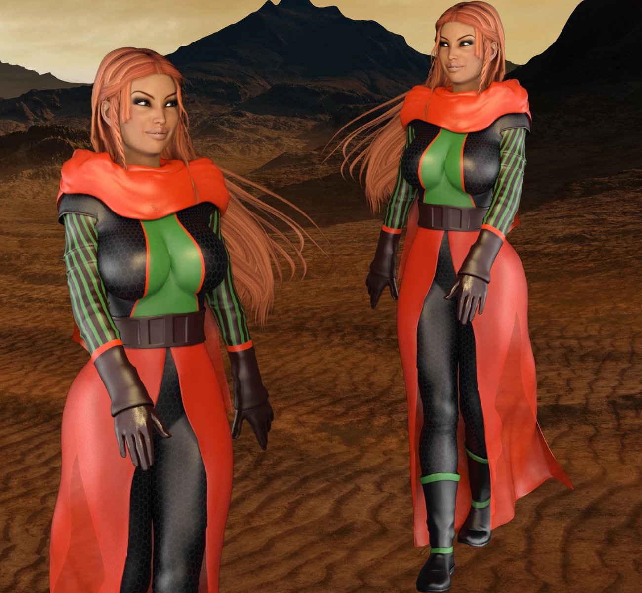 BLACKHAT:FUTURISTIC - Guarded Heart Clothing for G2F by: Anagord, 3D Models by Daz 3D