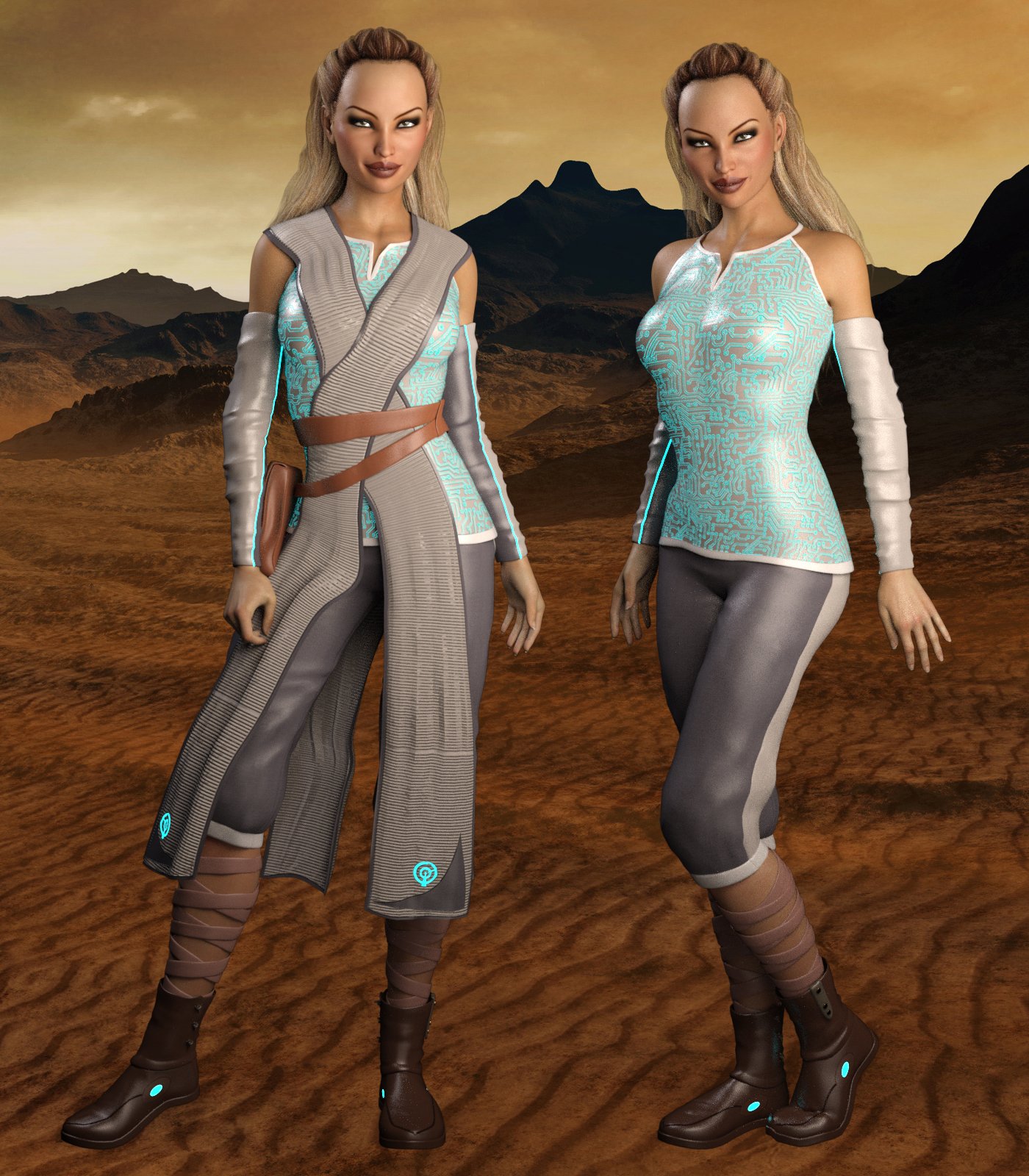 BLACKHAT:FUTURISTIC - Rebel Star for Gen2 Female by: Anagord, 3D Models by Daz 3D