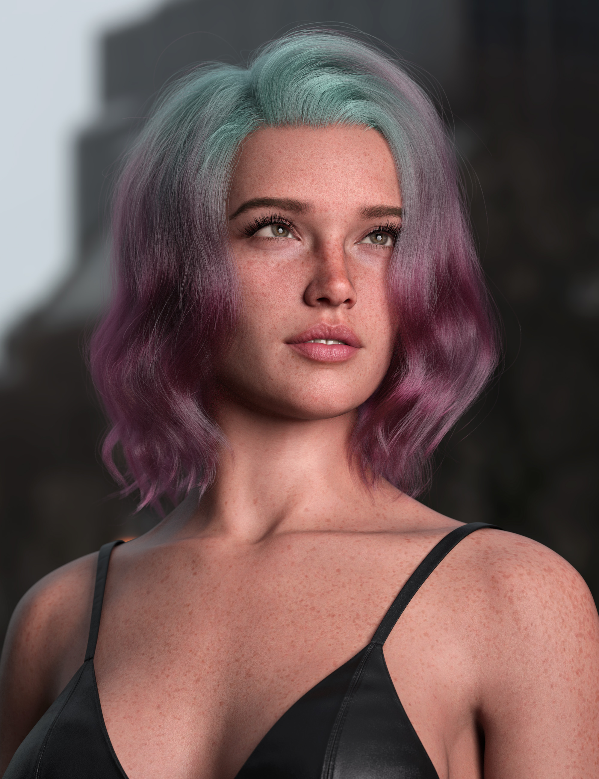 dForce Strand-Based Top Wave Long Bob Hair Color Expansion by: outoftouch, 3D Models by Daz 3D