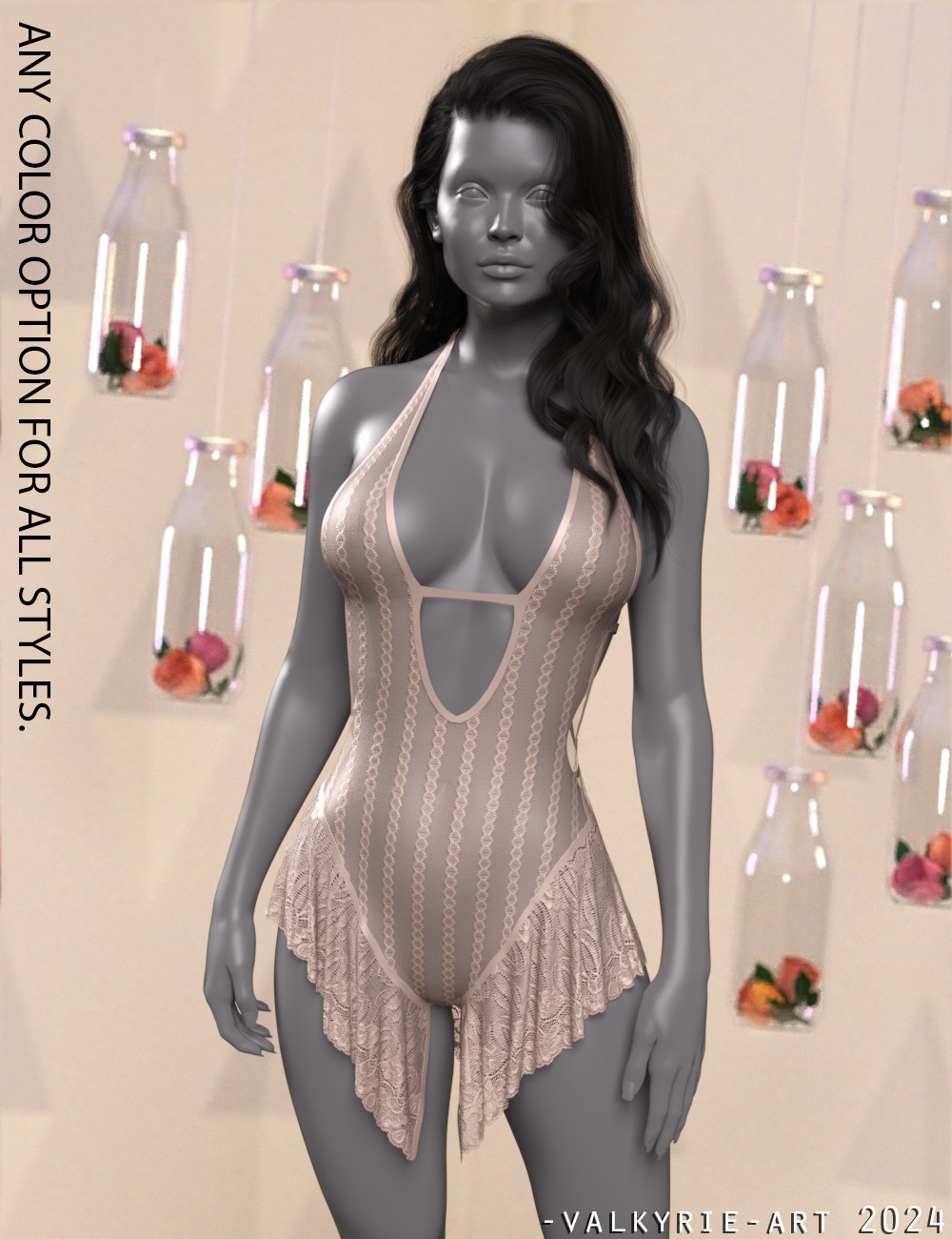 InStyle - dforce - Romance Lingerie - Genesis 8 by: valkyrie, 3D Models by Daz 3D