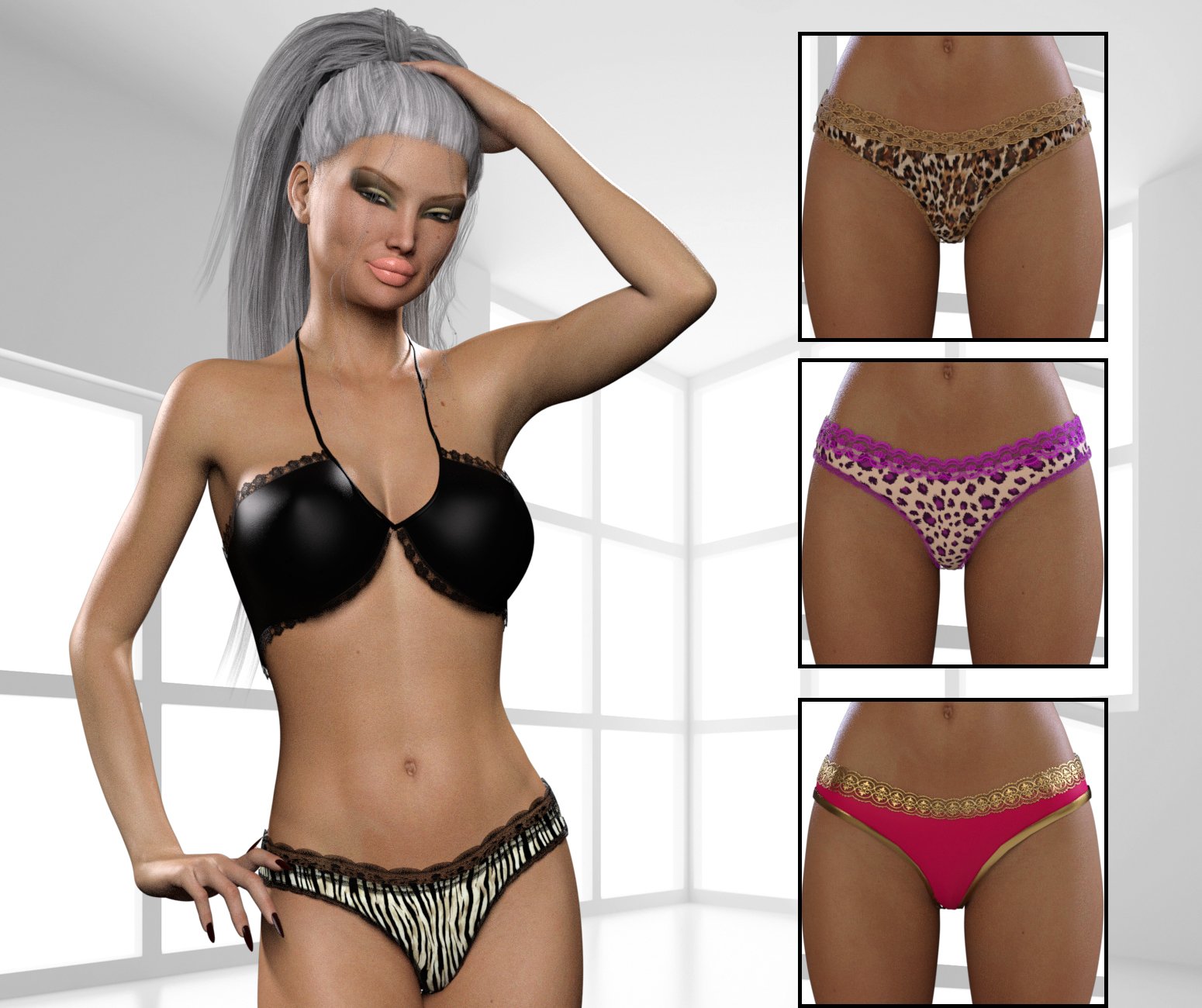 InStyle: - BeFancy - Sweet Panties for Genesis 3 Female(s) by: valkyrie, 3D Models by Daz 3D