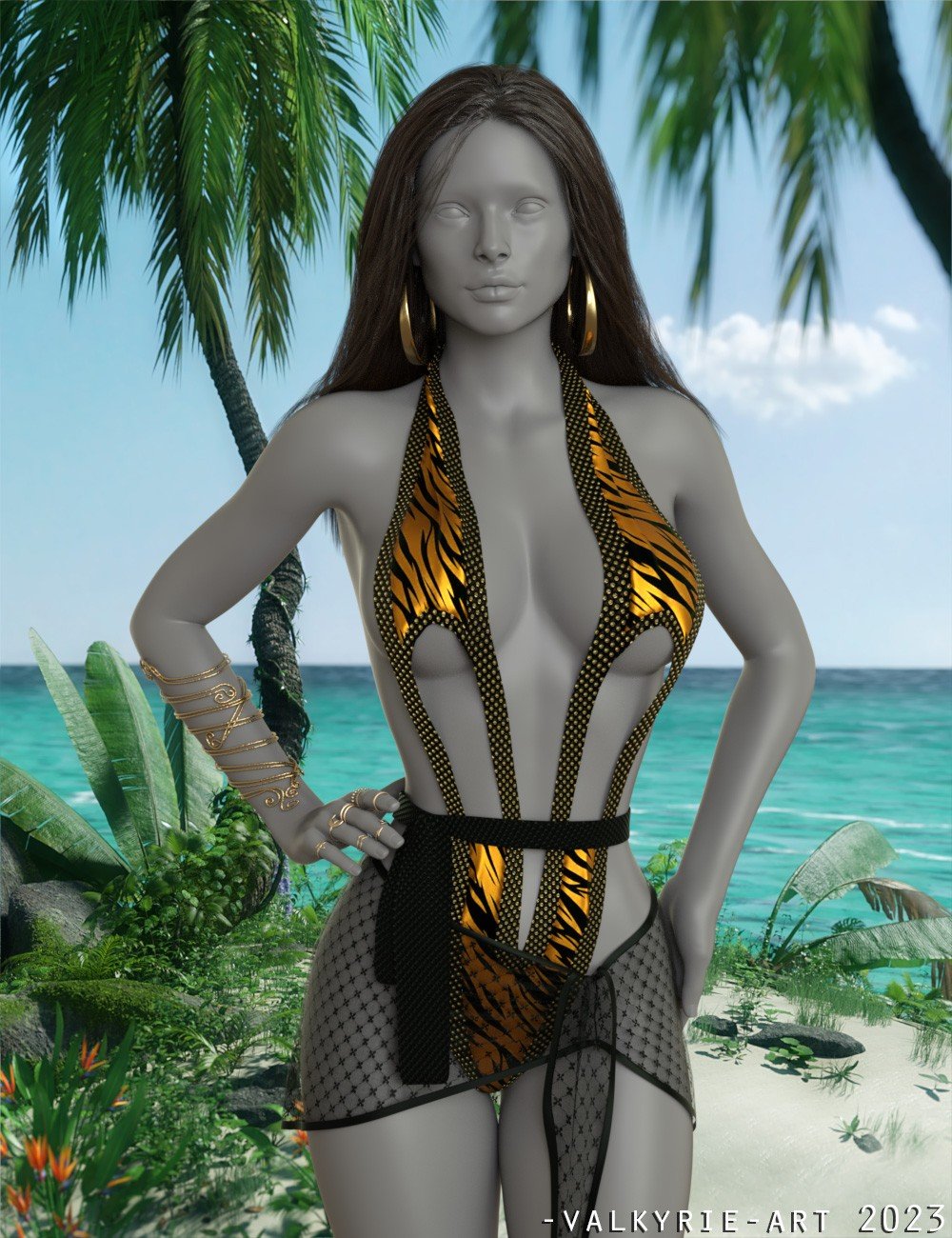 InStyle - Hot Bikini dforce outfit for Genesis 9,8 & 8.1 Females by: valkyrie, 3D Models by Daz 3D