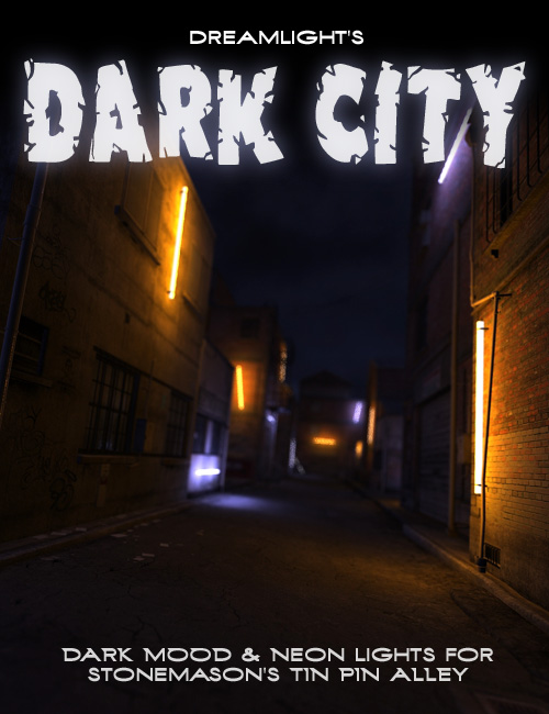 Dark City Light Set for Tin Pin Alley by: Dreamlight, 3D Models by Daz 3D