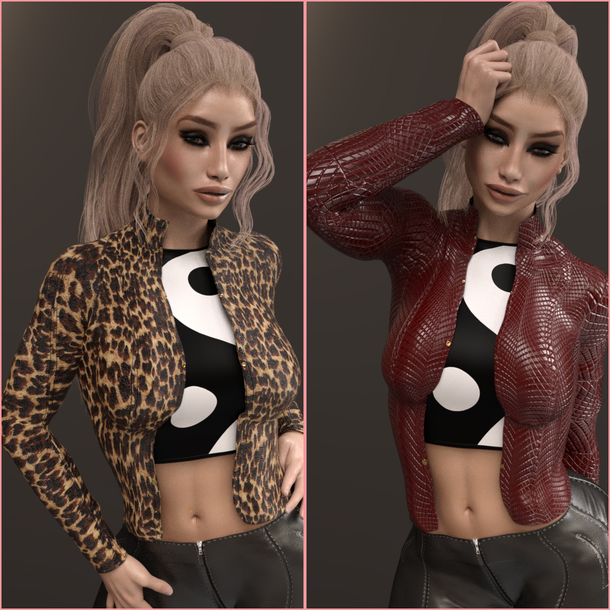 InStyle - X-Fashion ChickJacket for Genesis 3 Female(s) by: valkyrie, 3D Models by Daz 3D