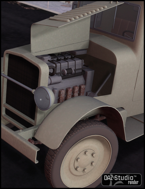 Army Truck 1930 Army Truck 1930 by: , 3D Models by Daz 3D