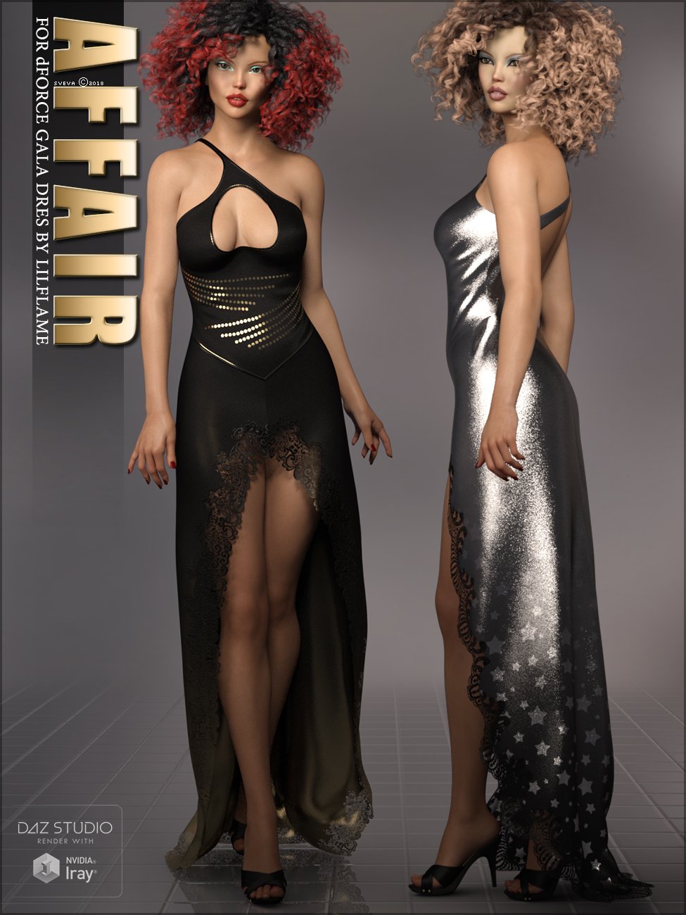 Affair for dForce Gala Gown by: Sveva, 3D Models by Daz 3D