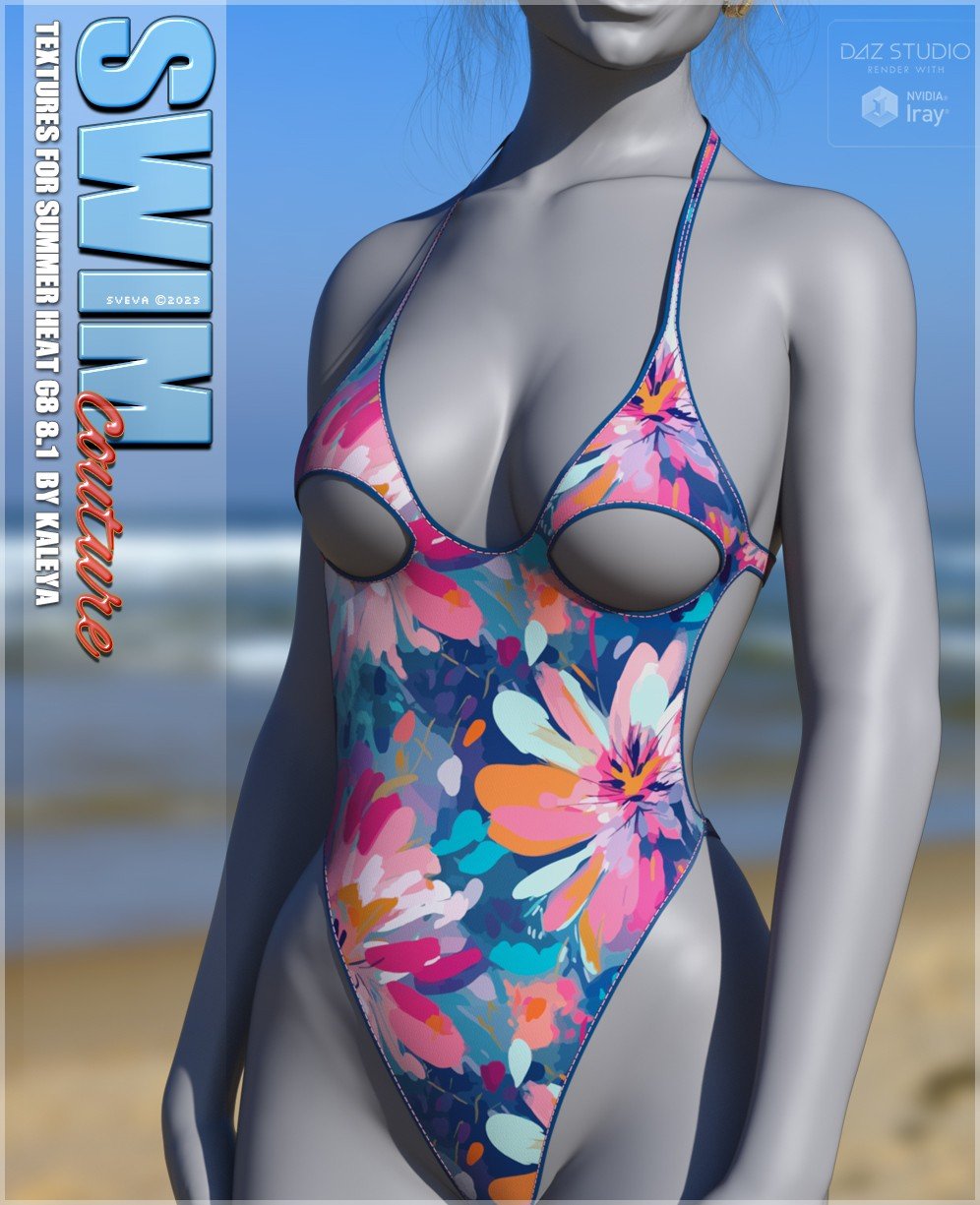 SWIM Couture Textures for Summer Heat by: Sveva, 3D Models by Daz 3D