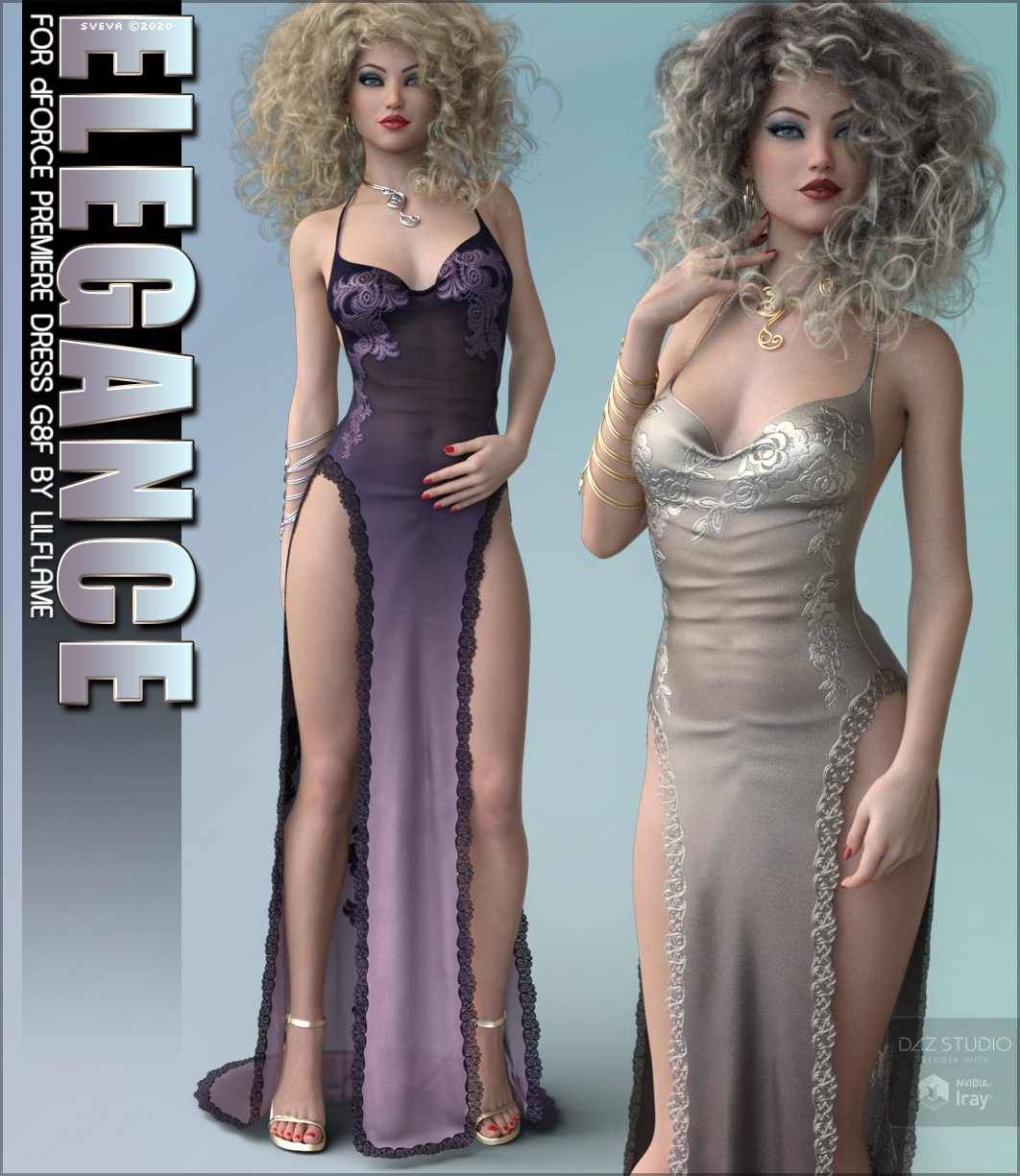 Elegance for dForce Premiere Dress by: Sveva, 3D Models by Daz 3D