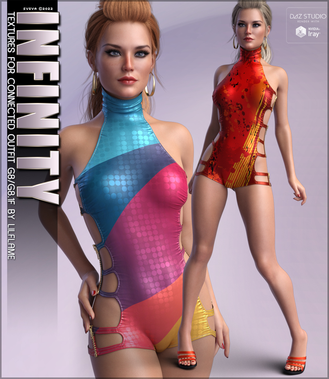 Infinity Textures for dForce Connected Outfit by: Sveva, 3D Models by Daz 3D