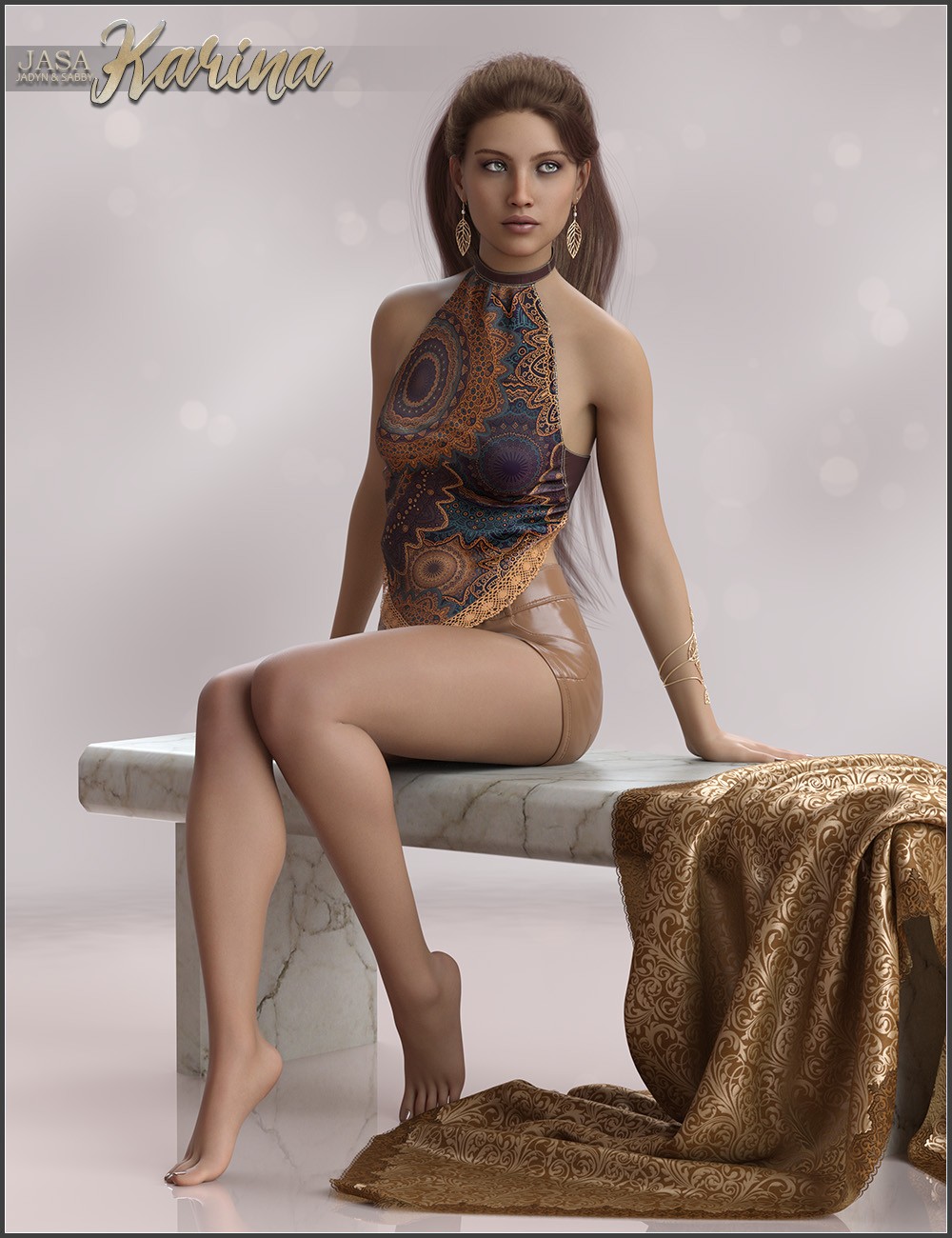 JASA Karina for Genesis 8 and 8.1 Female by: SabbyJadyn, 3D Models by Daz 3D