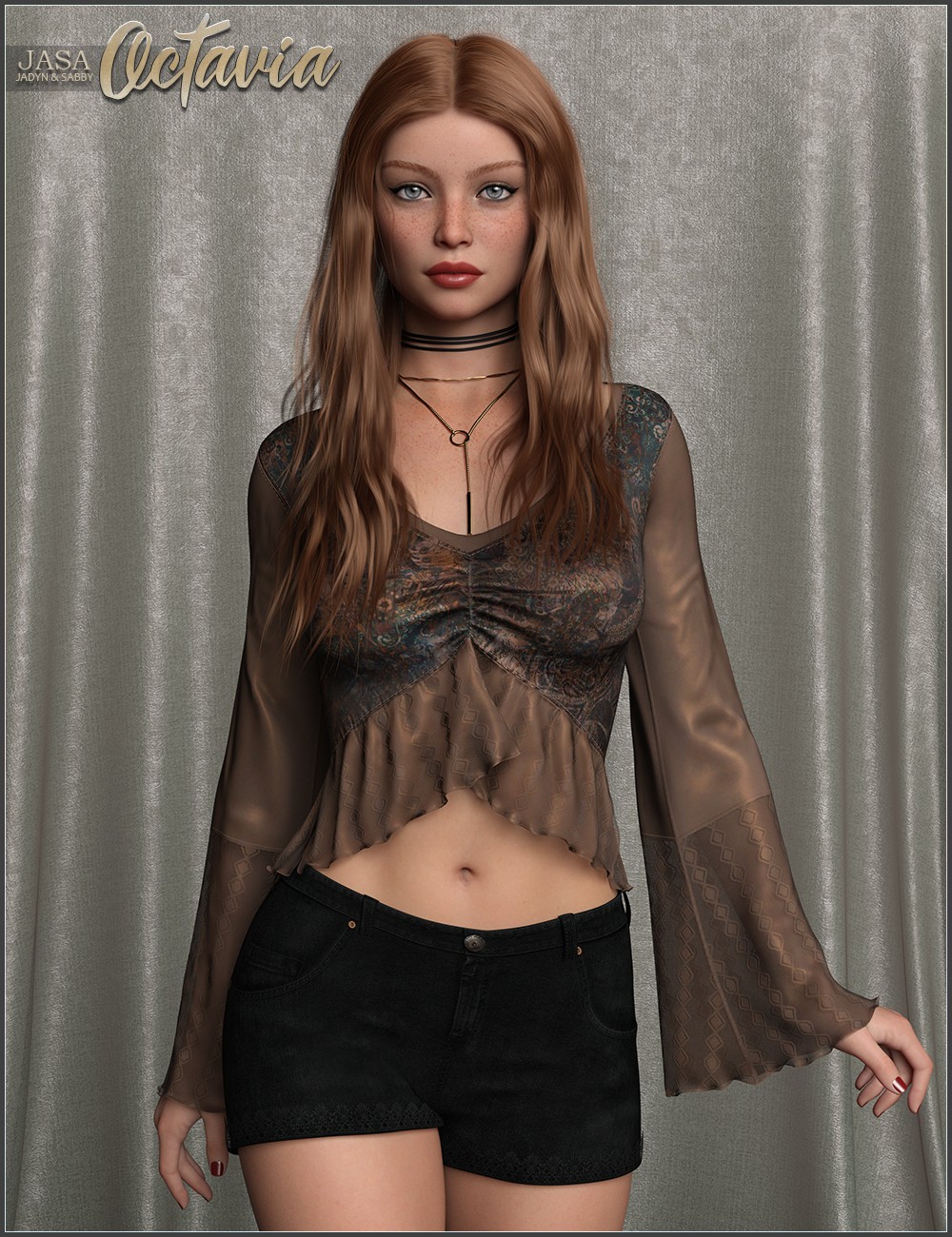 JASA Octavia for Genesis 8 and 8.1 Female by: SabbyJadyn, 3D Models by Daz 3D