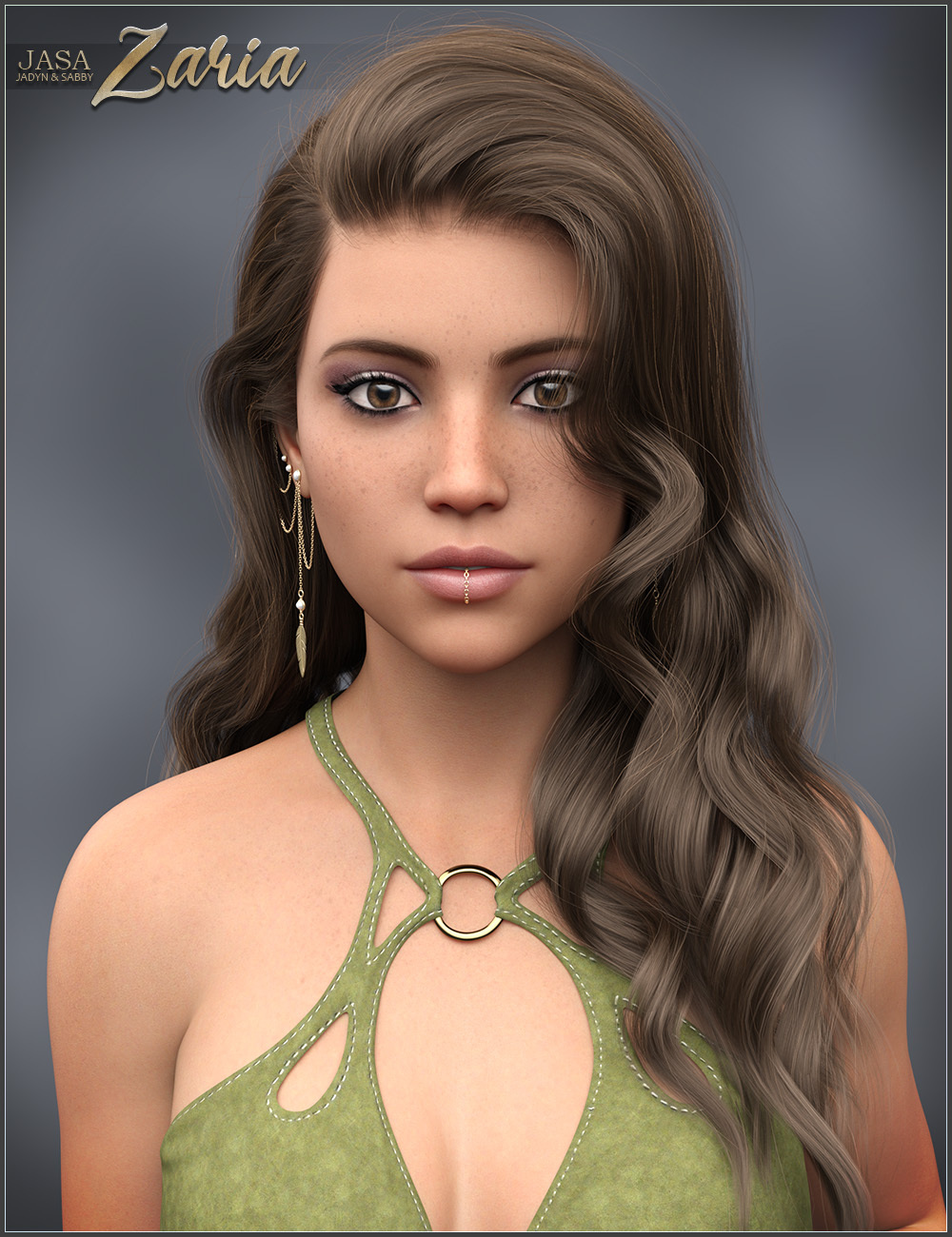 JASA Zaria for Genesis 8 and 8.1 Female by: SabbyJadyn, 3D Models by Daz 3D