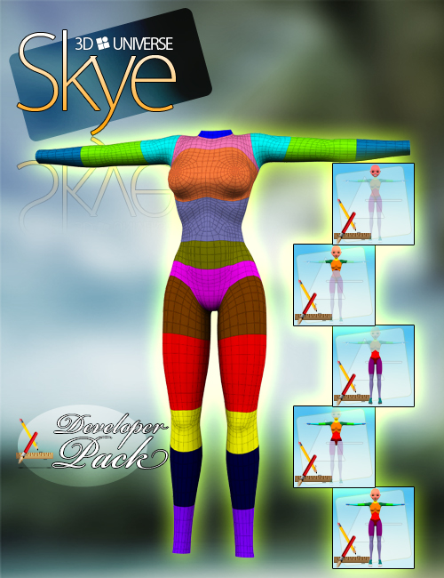 Skye Developer Pack by: 3D Universe, 3D Models by Daz 3D