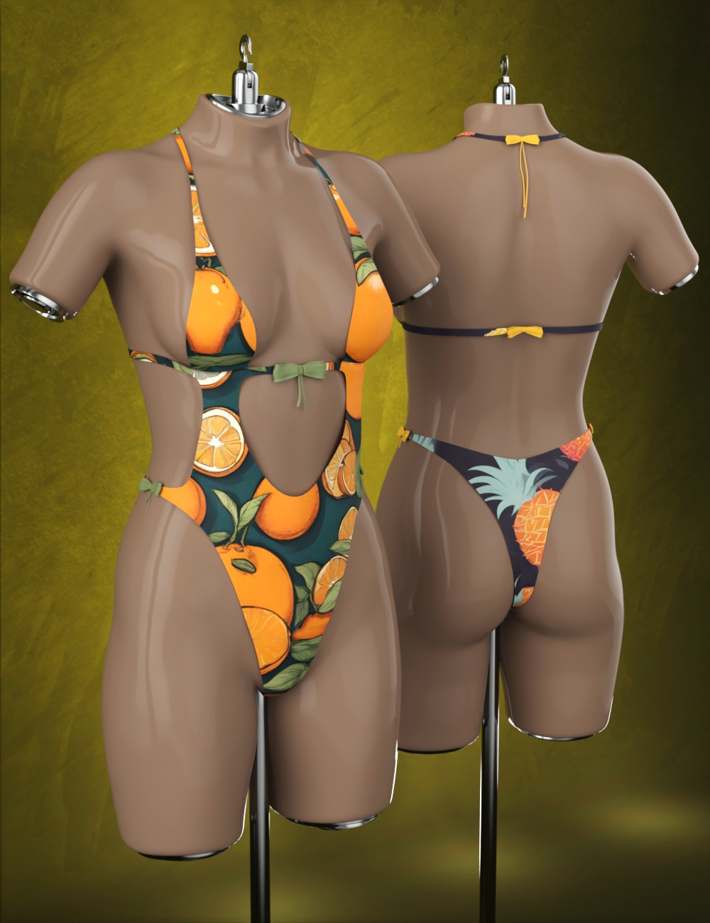 Lace Swimsuit for Genesis 8 Females by: Fantasyart3D, 3D Models by Daz 3D