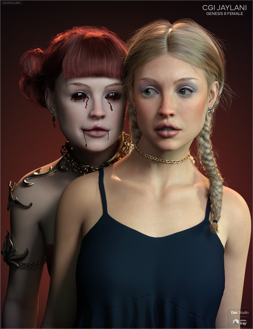 CGI Jaylani for Genesis 8 Female by: Color Galeria, 3D Models by Daz 3D