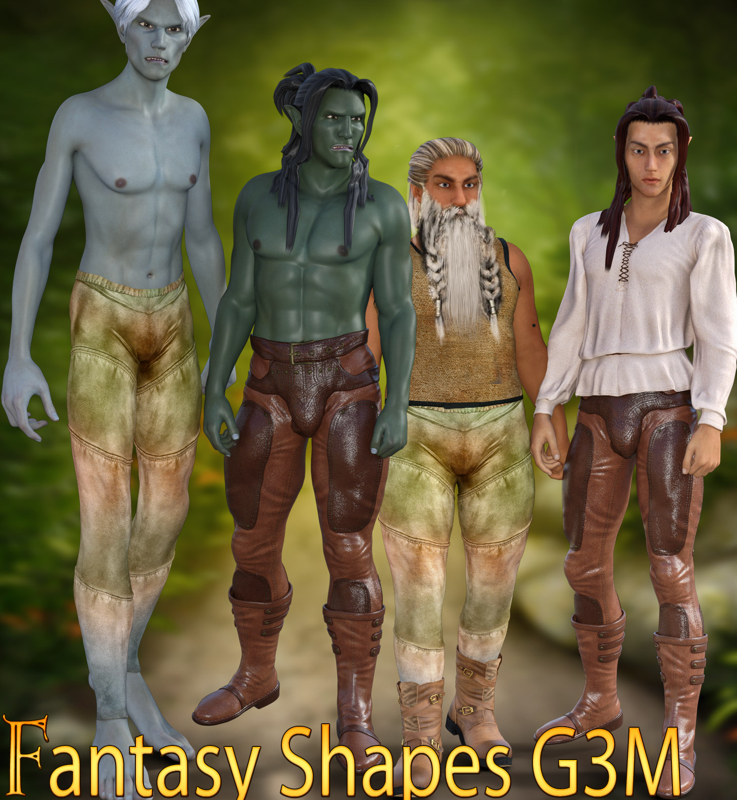 Fantasy Shapes G3M by: Kaleya, 3D Models by Daz 3D