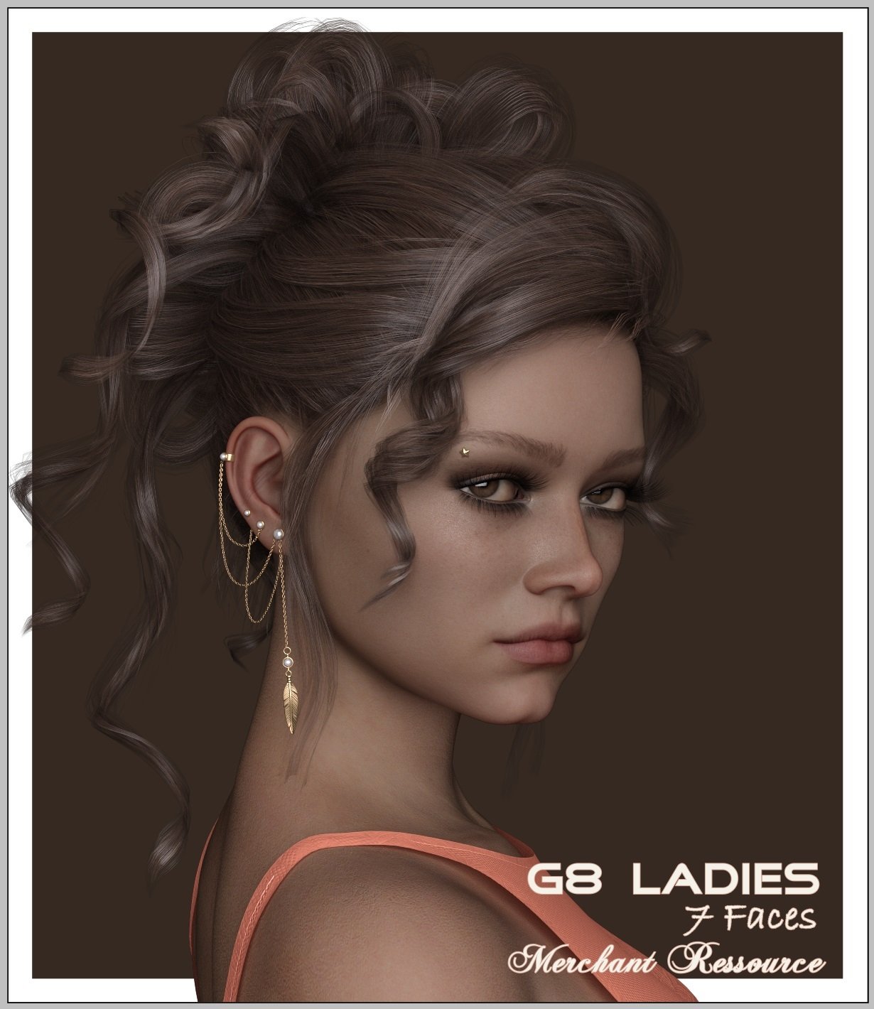 G8 Lady Faces - MR by: LUNA3D, 3D Models by Daz 3D